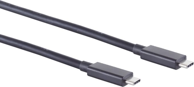 USB-C naar USB-C kabel - USB4 (tot 40 Gbit/s) - PD tot 100W - video tot 8K 60Hz / zwart - 1 meter