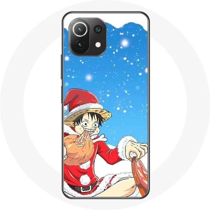 Coque pour Xiaomi Mi 11 Lite Anime One Piece Luffy Le jour de Noël 2023