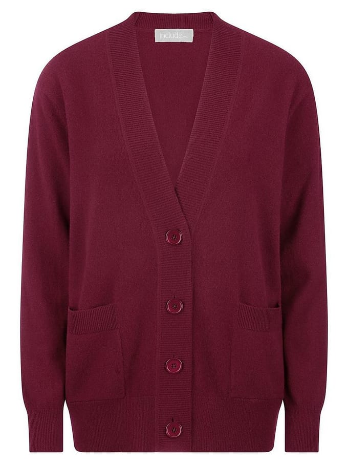 Vest 100% kasjmier Van include rood