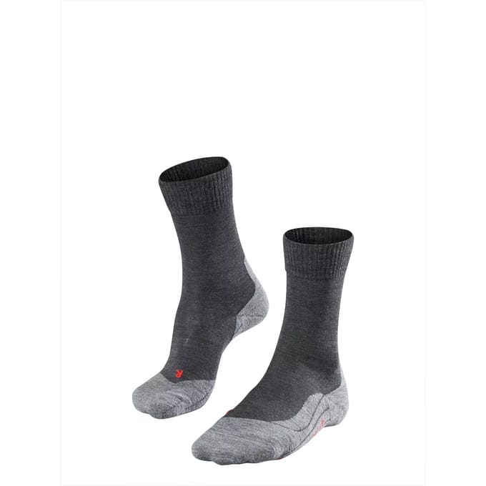 FALKE TK5 anti-blaar dun wol functioneel materiaal wandelsokken heren grijs - maat 39-41