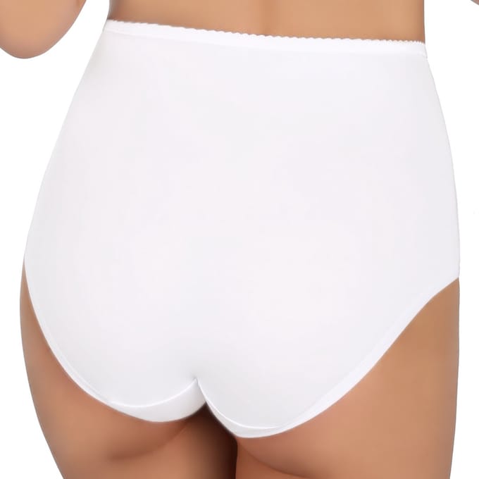 FUNNY DAY Dames Slip LAURA - Wit - Maat M - Hoge taille