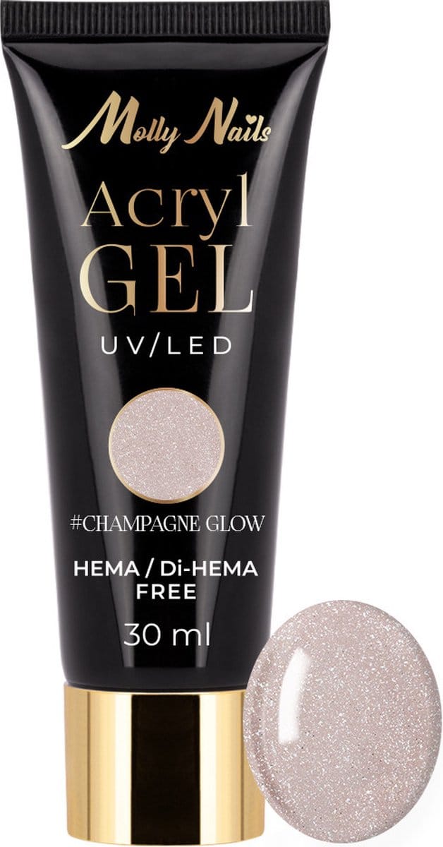 Molly Nails AcrylGel - Champagne Glow - HEMA/Di-HEMA Vrij - 30 ml