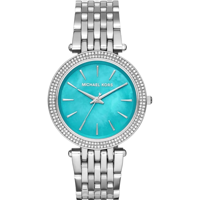 Michael Kors Darci MK3515 Turquoise Wijzerplaat Dameshorloge