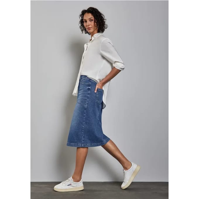 Midi pencil denim rok