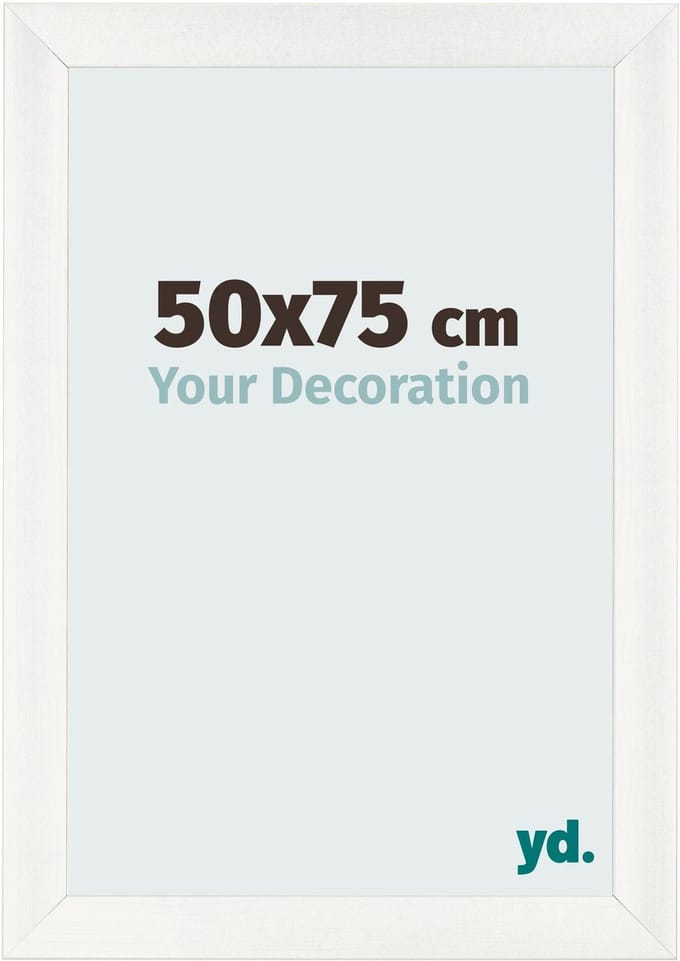 Your Decoration - Fotolijst 50x75 cm - MDF - Wit Geveegd - Pisa