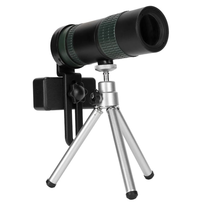 8-24X Vergroting HD Monoculaire Telescoop Hoge Kracht Militaire Telescoop met Smartphone Houder en