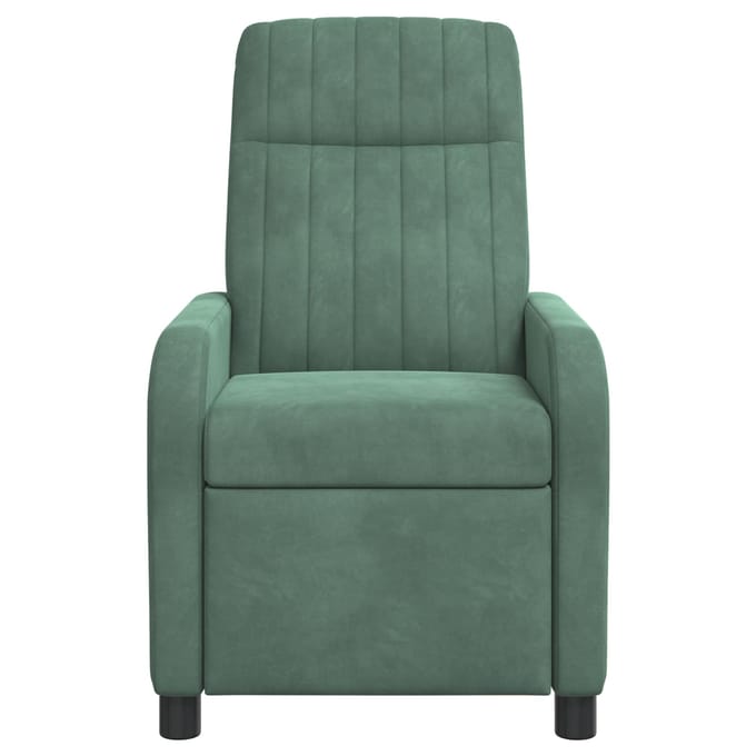 vidaXL - Recliner - Zeegroen - fluweel