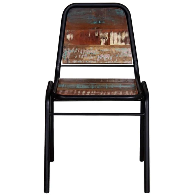 vidaXL - Eetkamerstoelen - 6 - st - massief - gerecycled - hout