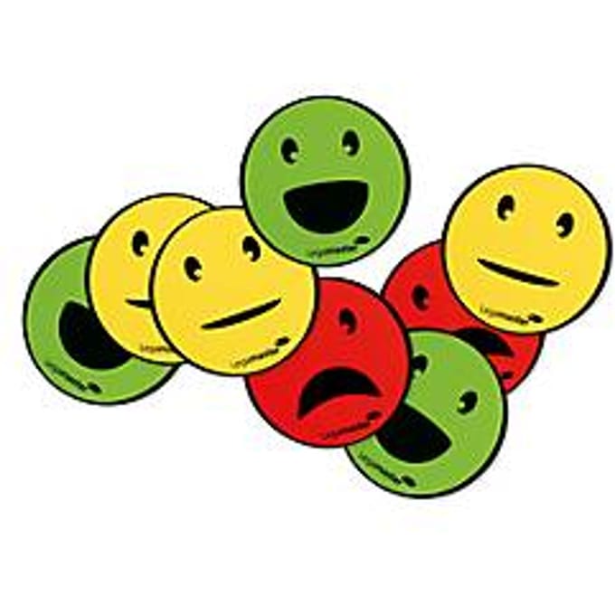 Legamaster magnetisch symbool emoticon assorti 50mm 6st