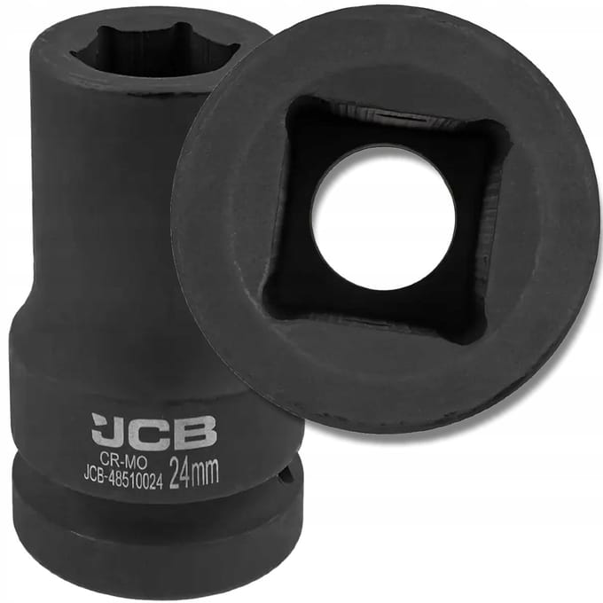 JCB - Diepe Dopsleutel - 24mm - 1" Aandrijving - 6-kant