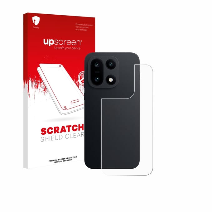 upscreen - Screenprotector voor OnePlus 15 (Achterkant) - Folie Beschermfolie transparant