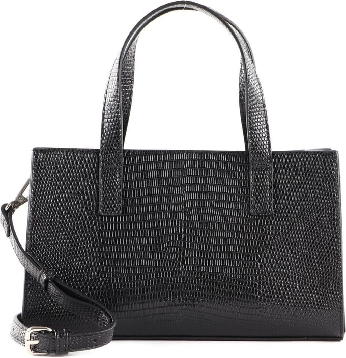 SEIDENFELT MANUFAKTUR Handtas Schoudertas Vium Handbag Black Zwart