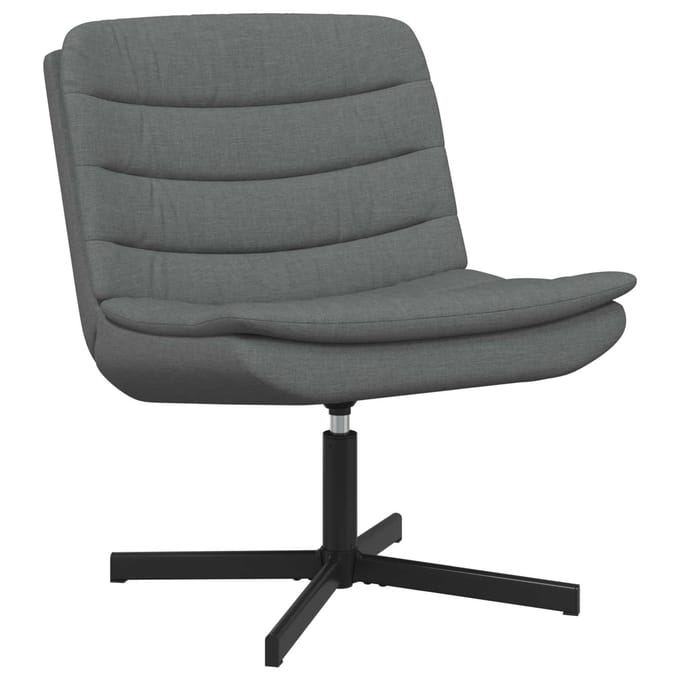 vidaXL - Draaistoel - Donkergrijs - 63 - x - 75 - x - 76 - cm - Stof