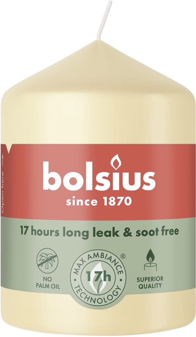 Bolsius Stompkaars 80/58 Beige (1 stuk)