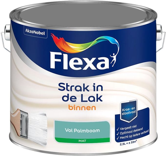 Flexa - Strak In De Lak Binnenlak Mat - Vol Palmboom - Mengverf - 2,5 L