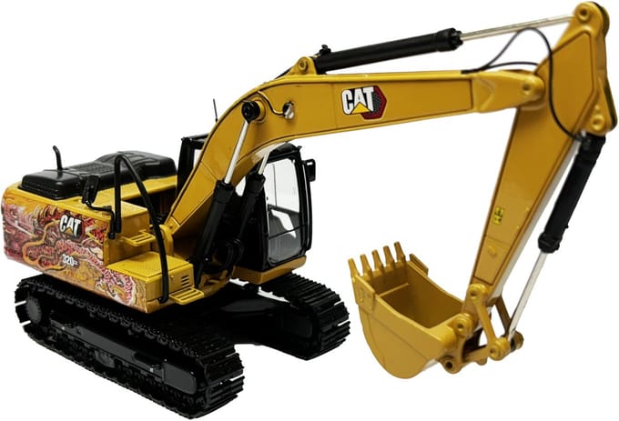 Cat 320GX "Dragon - version" - Draak uitvoering HEX Graafmachine - 1:50 - Diecast Masters - Highline Series