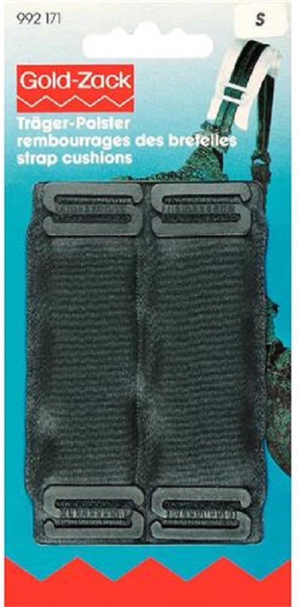 Schouderbandkussen zwart 30 mm