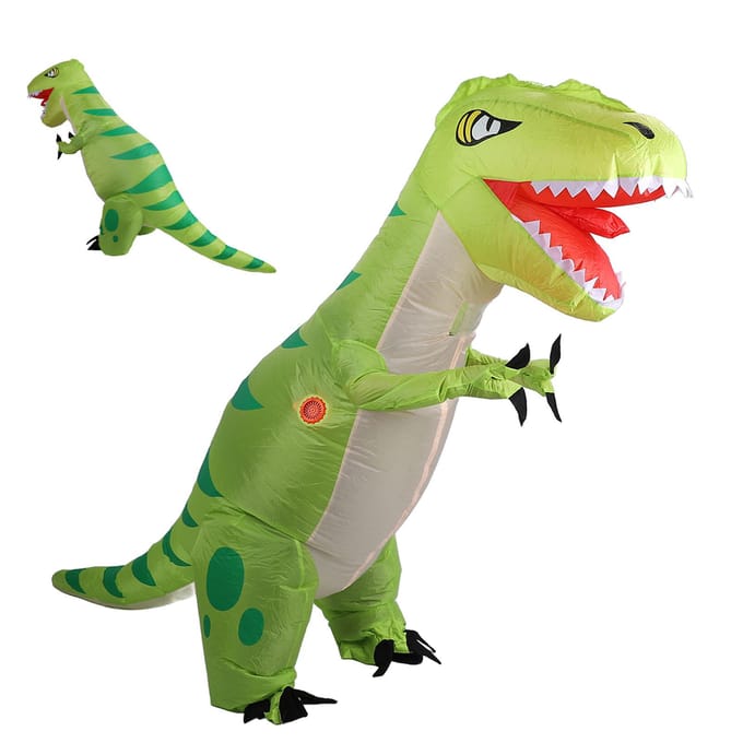 Dragon gonflable vêtements polyester Halloween jeu de rôle complet corps debout costume pour gray