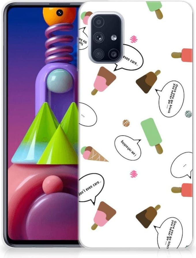 Samsung Galaxy M51 Siliconen Case IJsjes