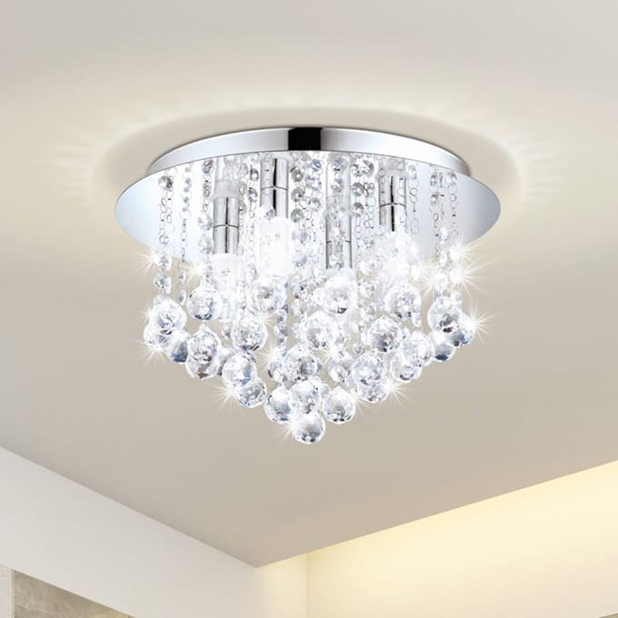 EGLO Batholino Almonte - Plafondlamp - 4 Lichts - Chroom - Helder