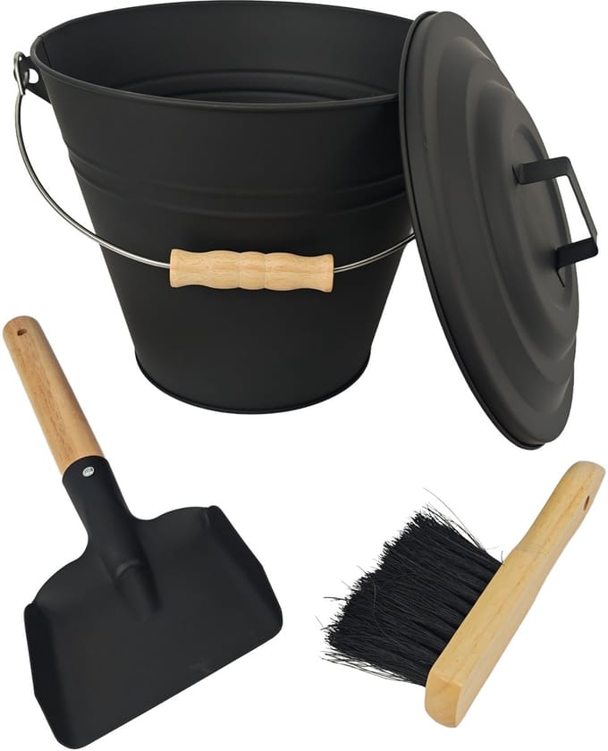 Asemmer - 10 liter - met stoffer en blik