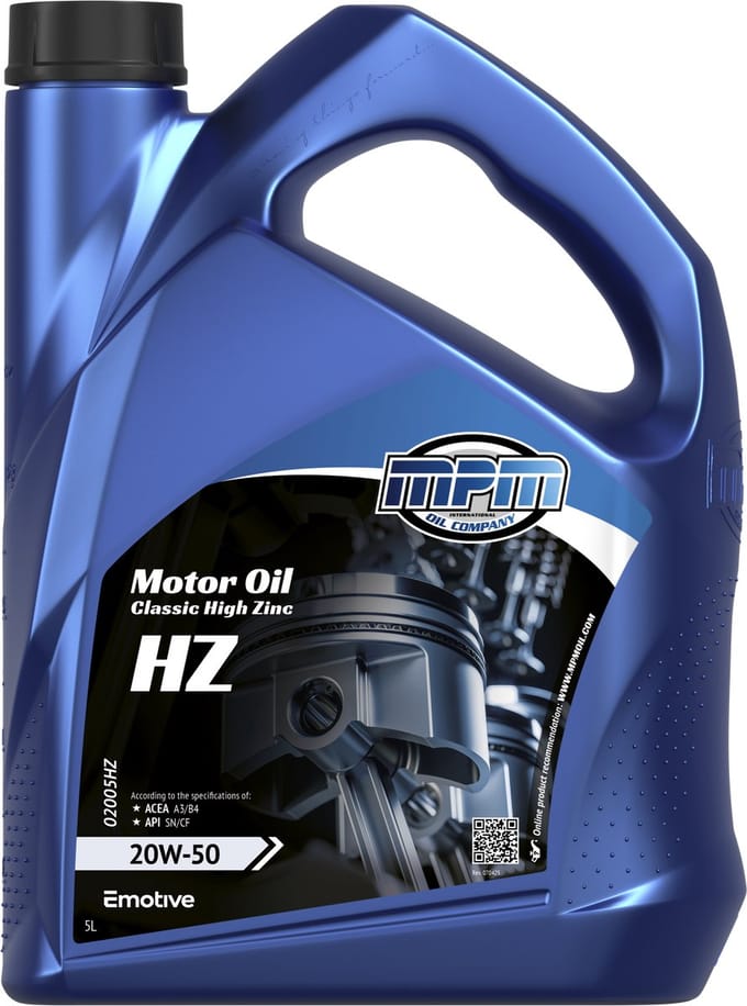 MPM Motorolie 20w50 multigrade high zink - 5 liter