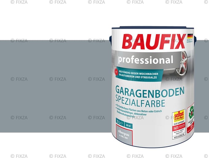 BAUFIX Professionele garagevloer verf zilvergrijs 5 Liter