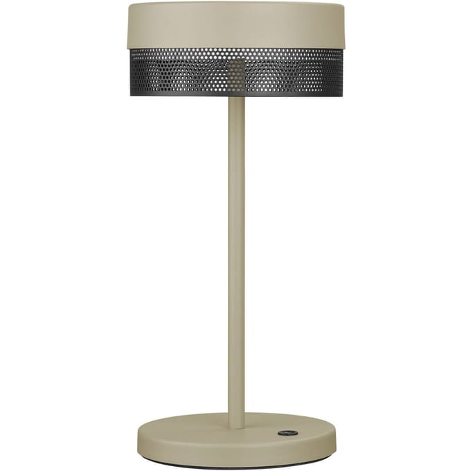 HELL LED tafellamp Mesh oplaadbare batterij, hoogte 30cm zand/zwart