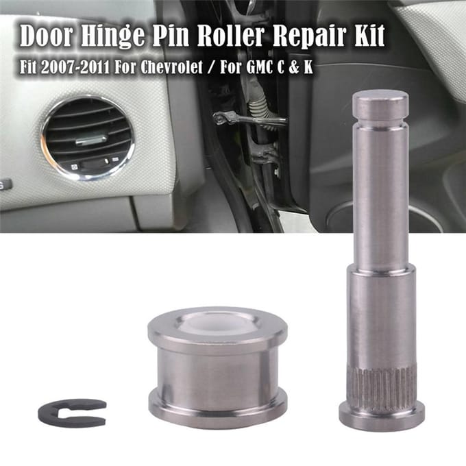 Kit de réparation de rouleau de goupille de charnière de porte, pour Chevrolet Silverado 1500 GMC Sierra 2007 – 11 gray