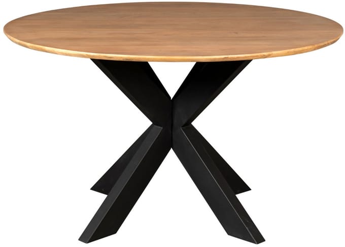 StarFurn Eettafel Madison - Rond Naturel Hout - 110x110x76cm