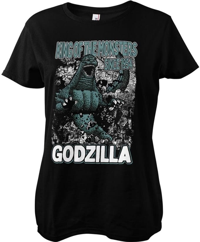 Godzilla Sinds 1954 Girly Tee dames-T-shirt zwart