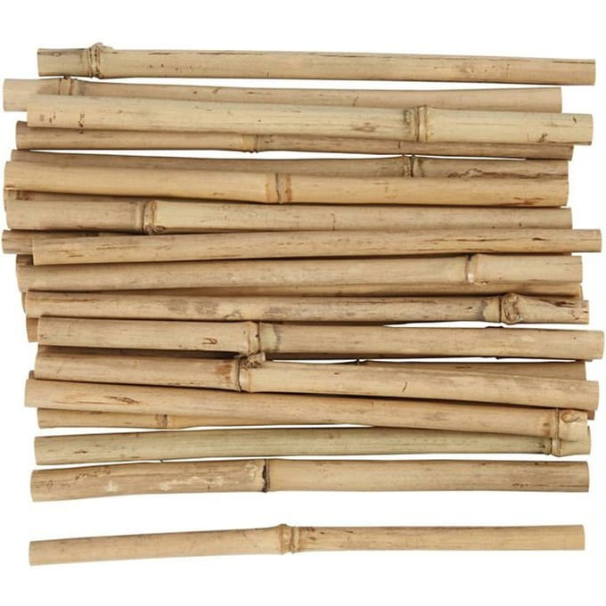 Creativ Company bamboe stokken knutselmateriaal 30 stuks decoratie.