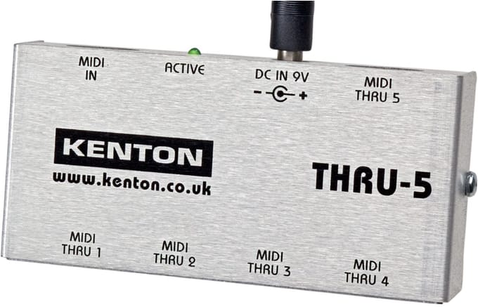 Kenton MIDI THRU 5 1 in 5 MIDI Thru Box - MIDI-tool voor keyboards