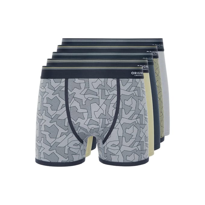 Crosshatch Heren Spherigon Boxershorts (Set van 5) (Groen/blauw)