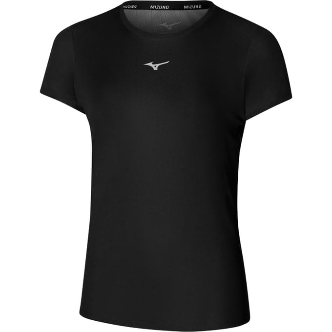 Mizuno Core Graphic Hardloopshirt Dames-Zwart
