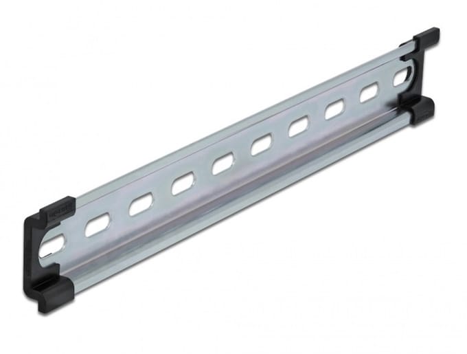 DIN-rail met sleufgaten | 25 x 3,5 x 0,75 cm | staal