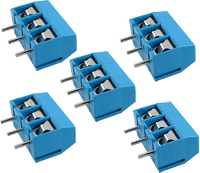 Schroefterminal 3-voudig recht pitch 5.08mm 5 stuks