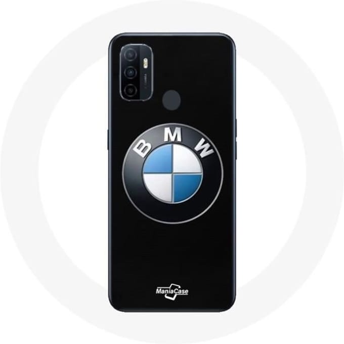 Coque - Maniacase - Oppo A53 - Logo BMW - Noir - Protection Rigide noir