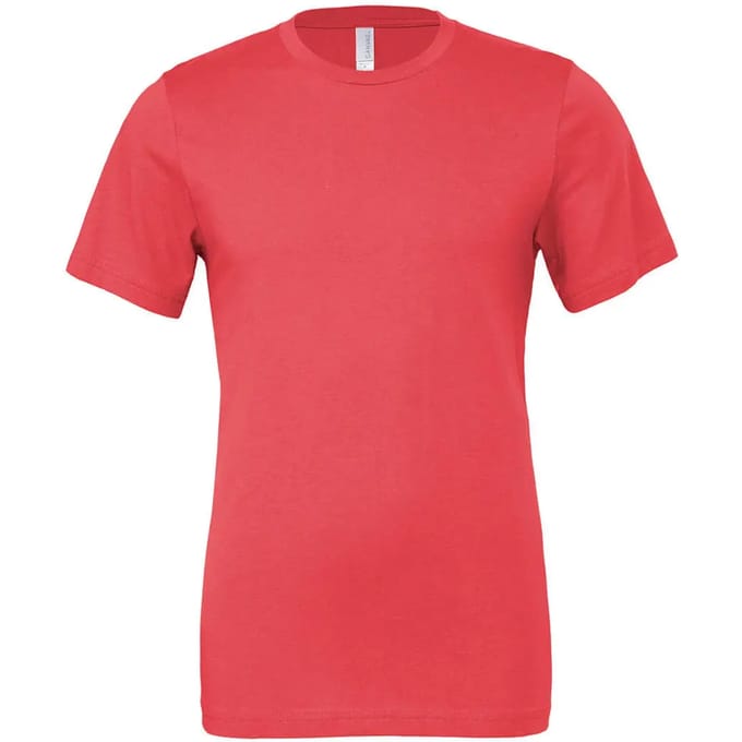 Bella+Canvas Unisex Jersey Short Sleeve Tee CV3001 - Coral - S