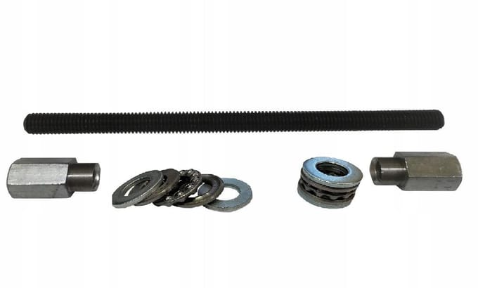 AMD TOOLS Pro - Draadstang Set - M12 250mm - Klasse 10.9 - Compleet met Lagers en Moeren