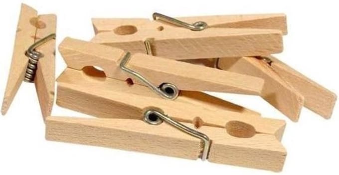 Benson Wasknijpers Hout XXL - 18 stuks
