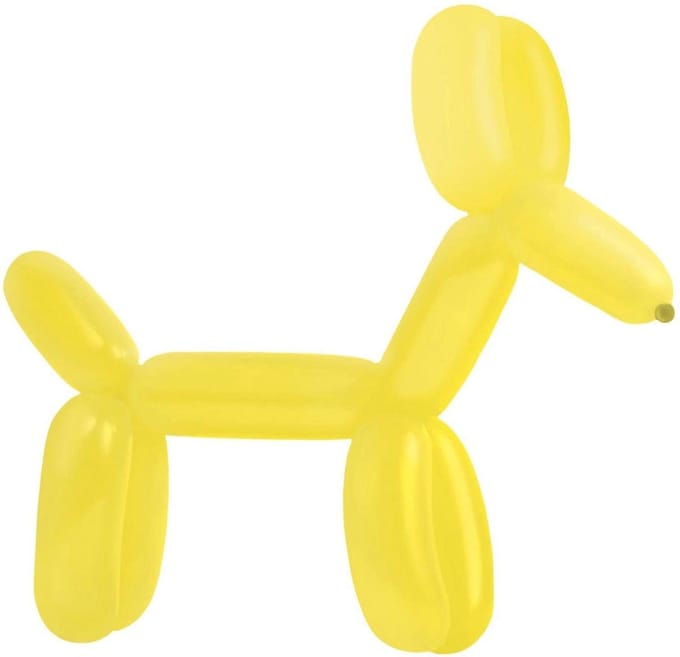 Amscan Modelleerballonnen 114 Cm Latex Geel 100 Stuks