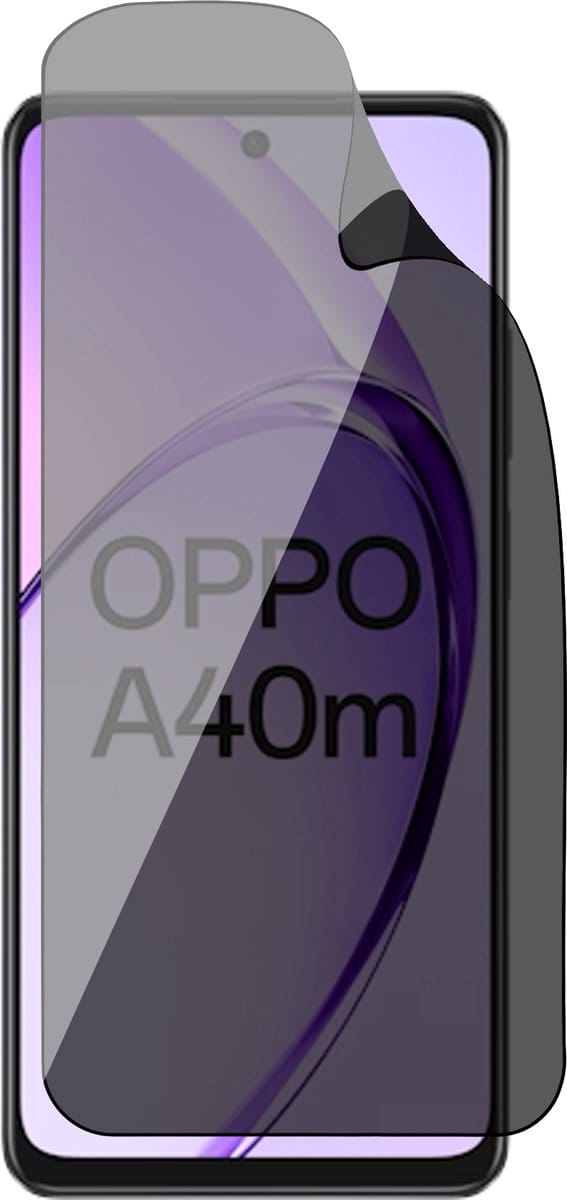 Privacy Screenprotector geschikt voor Oppo A40m - 1x FlexGuard Screen Protector