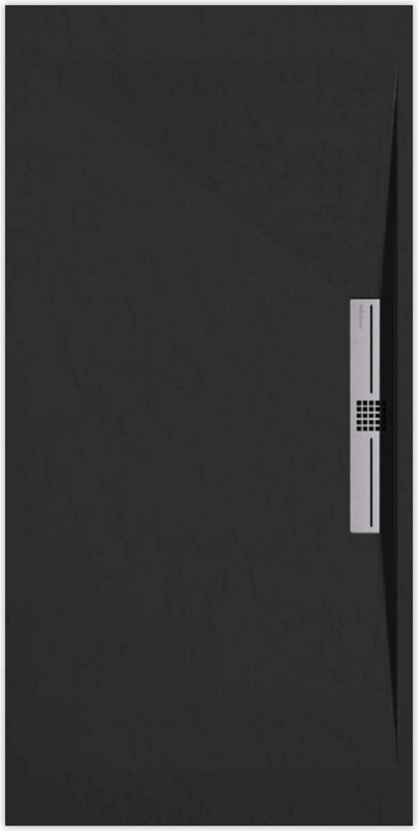 Sanifun douchebak Stone Side Black Slate 1300 x 800 S