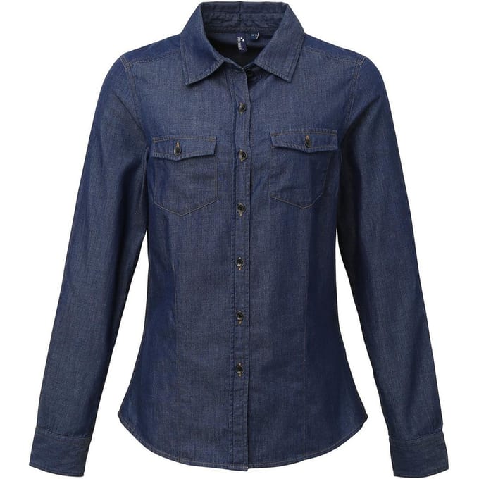 Premier Dames/Dames Stitch Shirt (Indigo Denim)