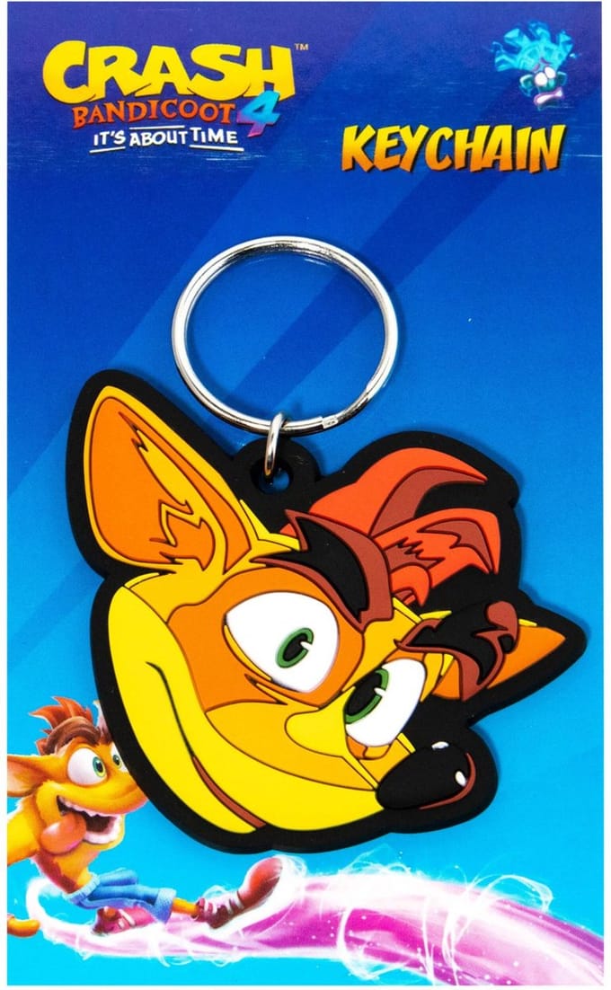 Crash Bandicoot 4 - Crash Face Rubber Sleutelhanger