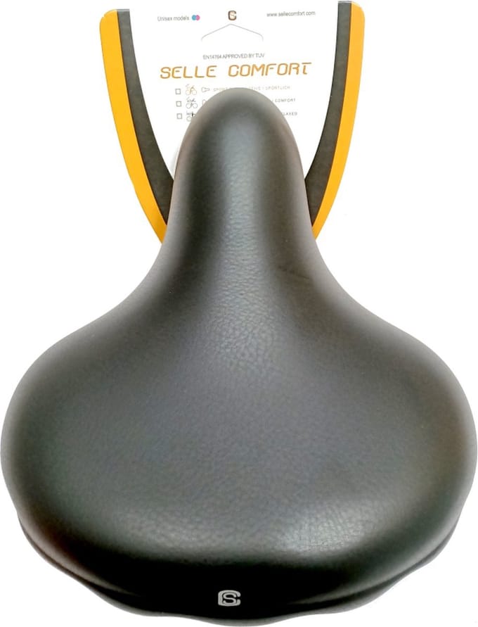 Selle Comfort Retro fietszadel XL - Smart Foam - Unisex - Bruin - Comfortabel ontwerp