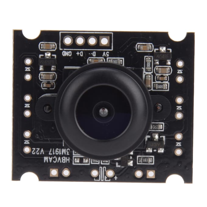USB-cameramodule met OV3660-chip, USB 2.0-uitgang, 2048 x 1536, 15 fps, 110 graden, ondersteuning voor Mobile OTG. black