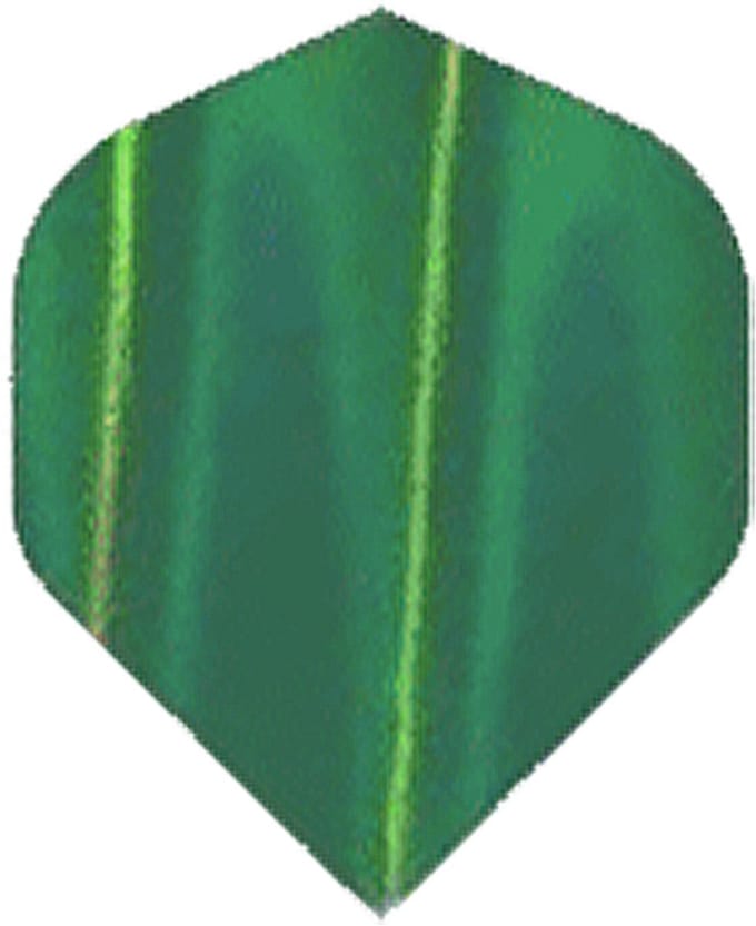DLDarts - Holographic Standaard Flight - 75 micron - 1 set - Groen