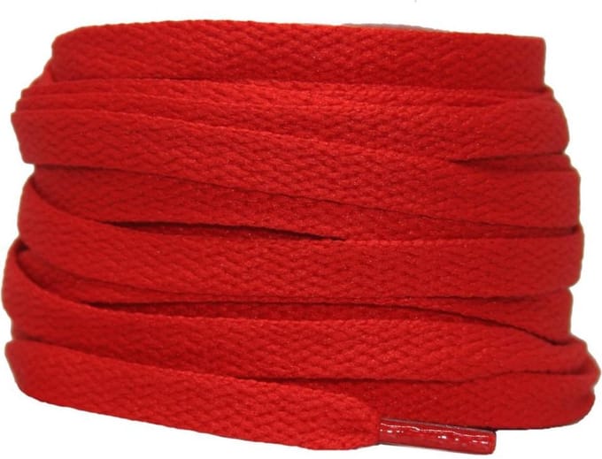 Veters geschikt voor Sneakerheads sneakers - Rood 120cm